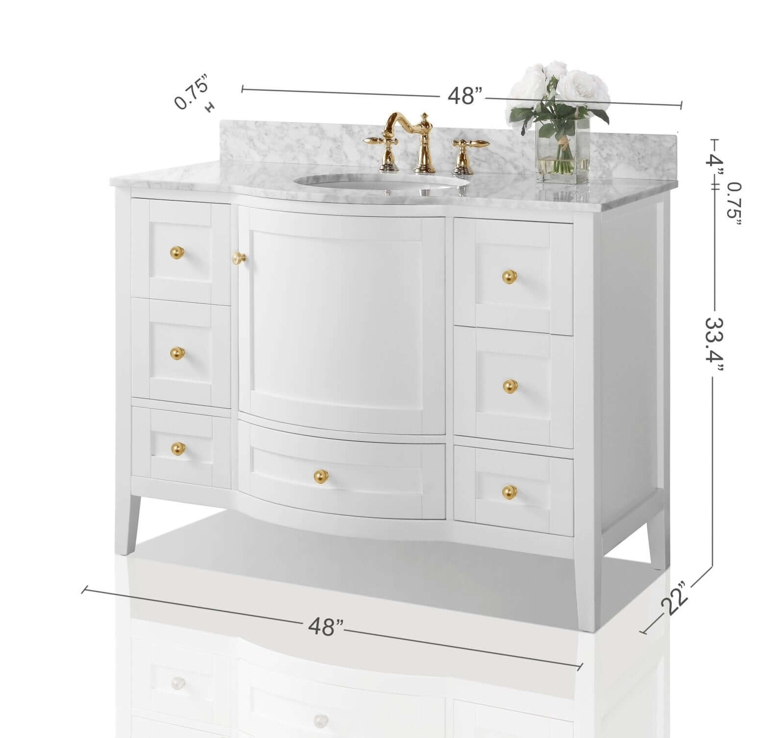 Lauren 48" Bath Vanity Set by Ancerre Designs