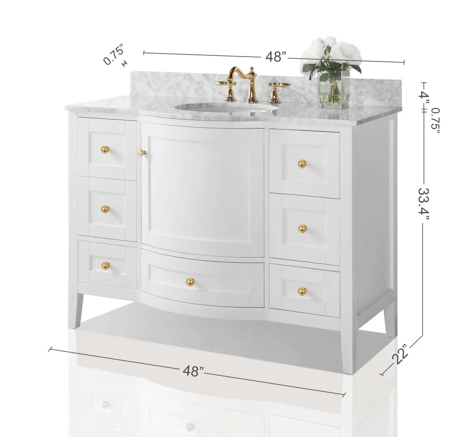 Lauren 48" Bath Vanity Set by Ancerre Designs