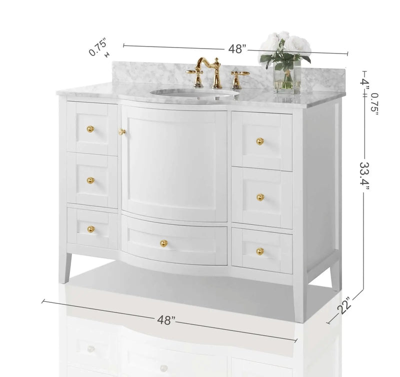 Lauren 48" Bath Vanity Set by Ancerre Designs