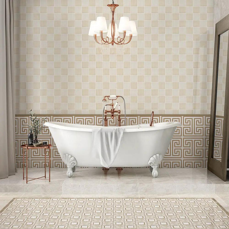 Andalus Glossy Ceramic Tiles 4x4 room scene 4