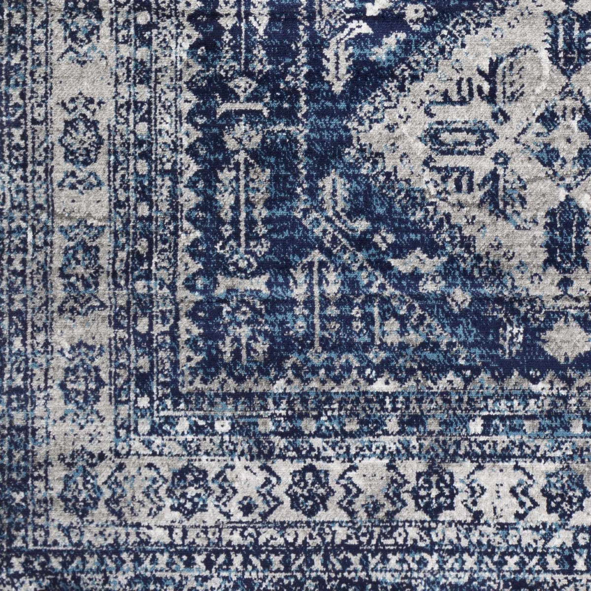 Andes Blue Area Rug, sample swatch