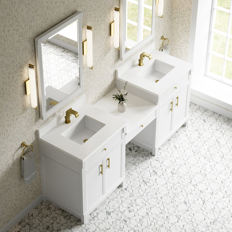 James Martin Bellshire 84" Single Bathroom Vanity, Bright White, view 6