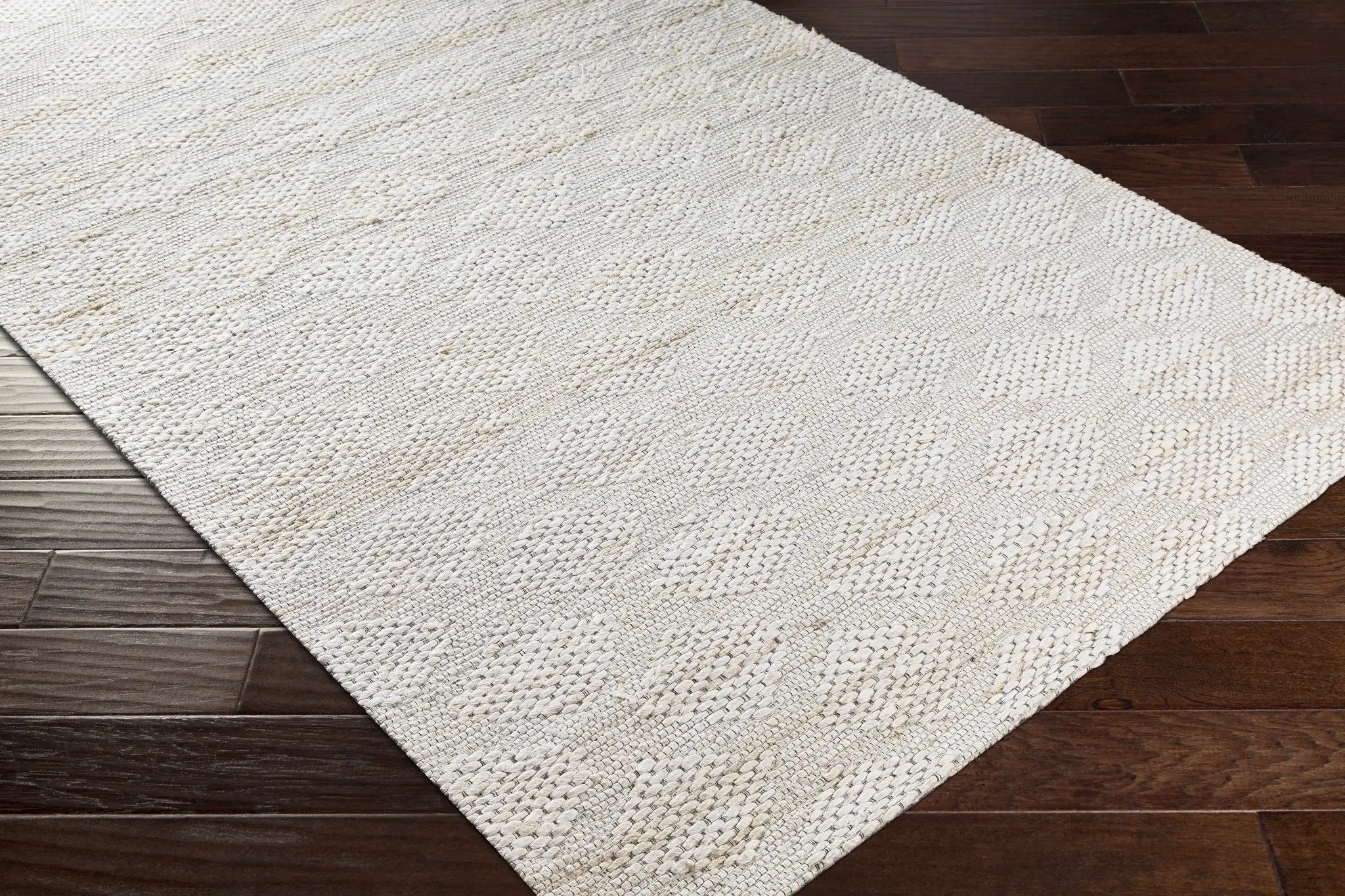 Angaston Beige Hand-Woven Jute Rug - Clearance by Boutique Rugs