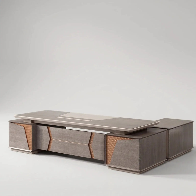 York · Grand Executive Desk w/ Mobile Storage by Arc Grove