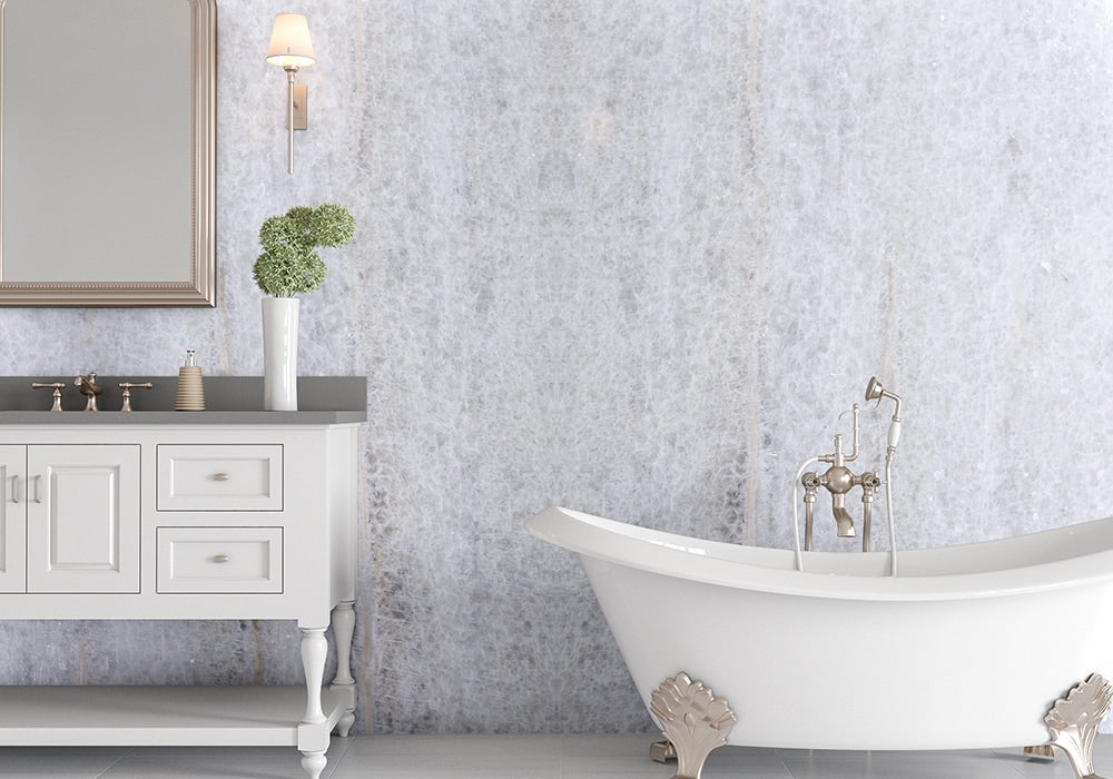 Antartide Textured Marble Slab Random room scene