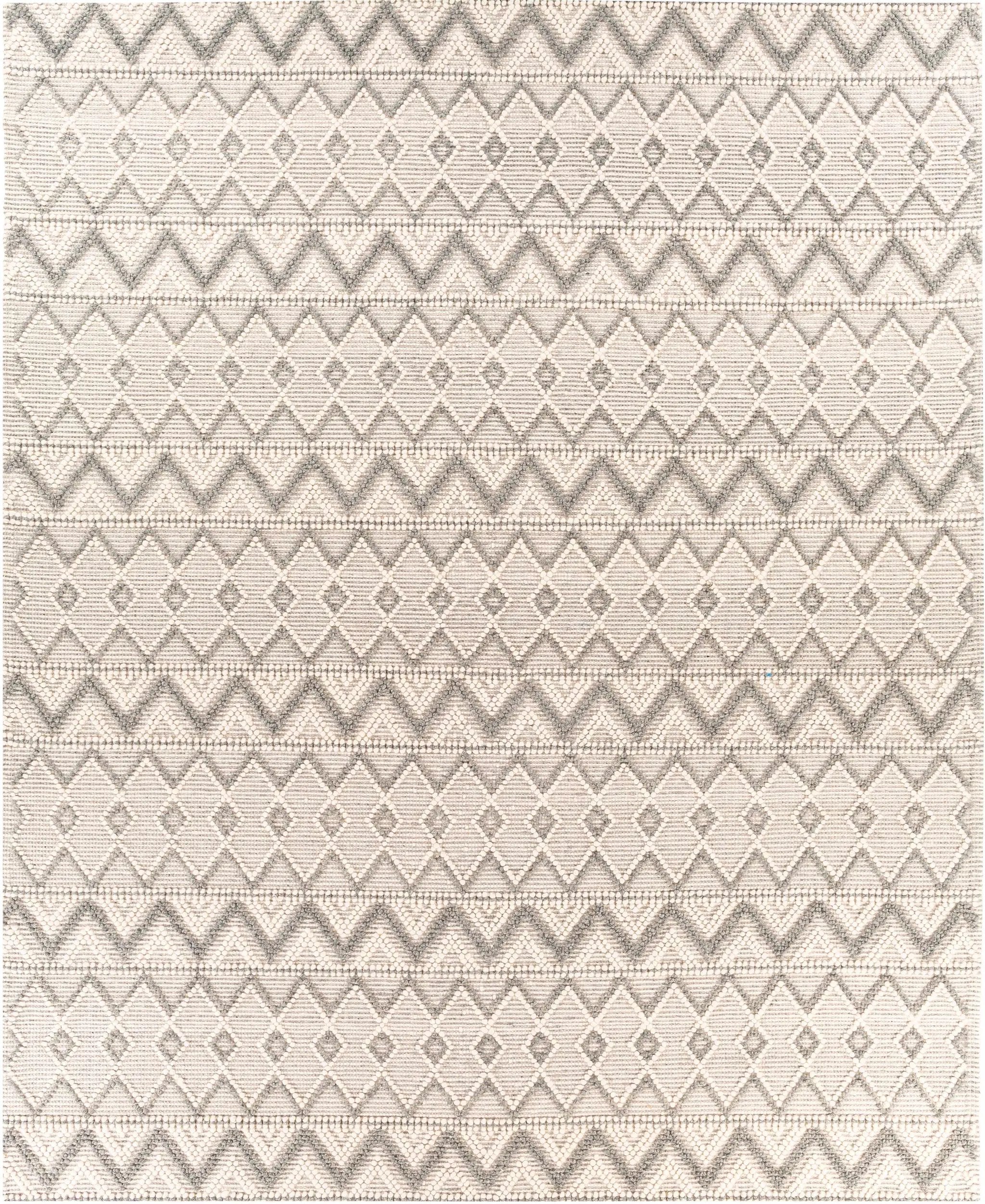 Whittington Gray&Cream Wool Rug - Clearance by Boutique Rugs