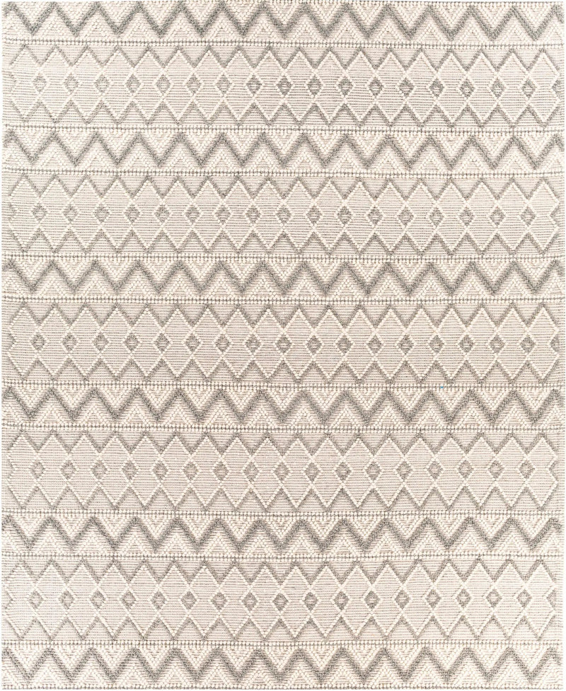 Whittington Gray&Cream Wool Rug - Clearance by Boutique Rugs