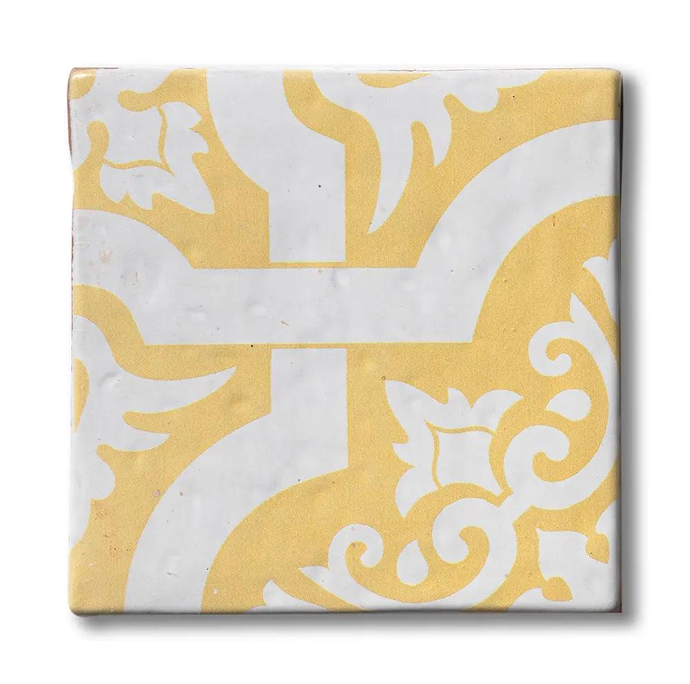 Antigua 1 Square 1/2 Glazed Terracotta Tiles 6x6 by Stonetiledepot