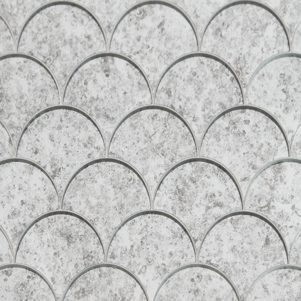 Antique Mirror Fan Tier 2 0.7 Sf/Tmp Glass Glossy 12x12 Mosaics
