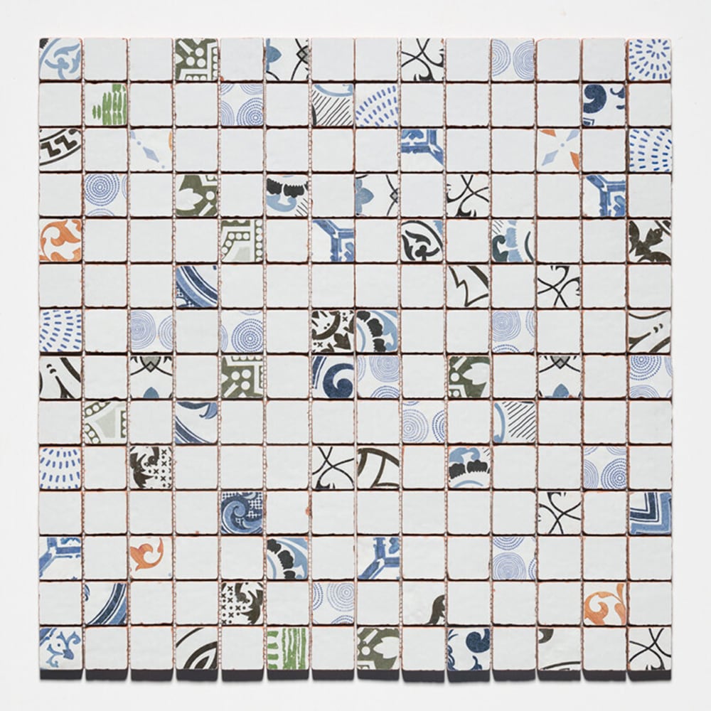 Antiqued Blend Multifinish 2x2 Glazed Terracotta Mosaics 12x12 Glazed Terracotta 12x12 Mosaics — 1