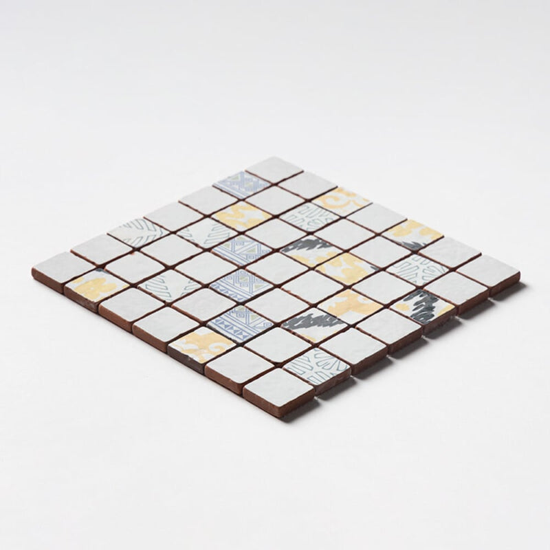 Antiqued Blend Multifinish 2x2 Glazed Terracotta Mosaics 12x12 Glazed Terracotta 12x12 Mosaics — 2