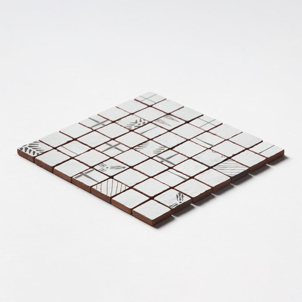 Antiqued Blend Multifinish 2x2 Glazed Terracotta Mosaics 12x12 Glazed Terracotta 12x12 Mosaics — 2