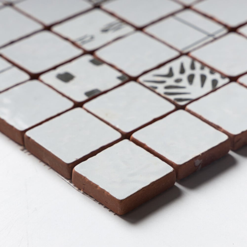 Antiqued Blend Multifinish 2x2 Glazed Terracotta Mosaics 12x12 Glazed Terracotta 12x12 Mosaics — 4