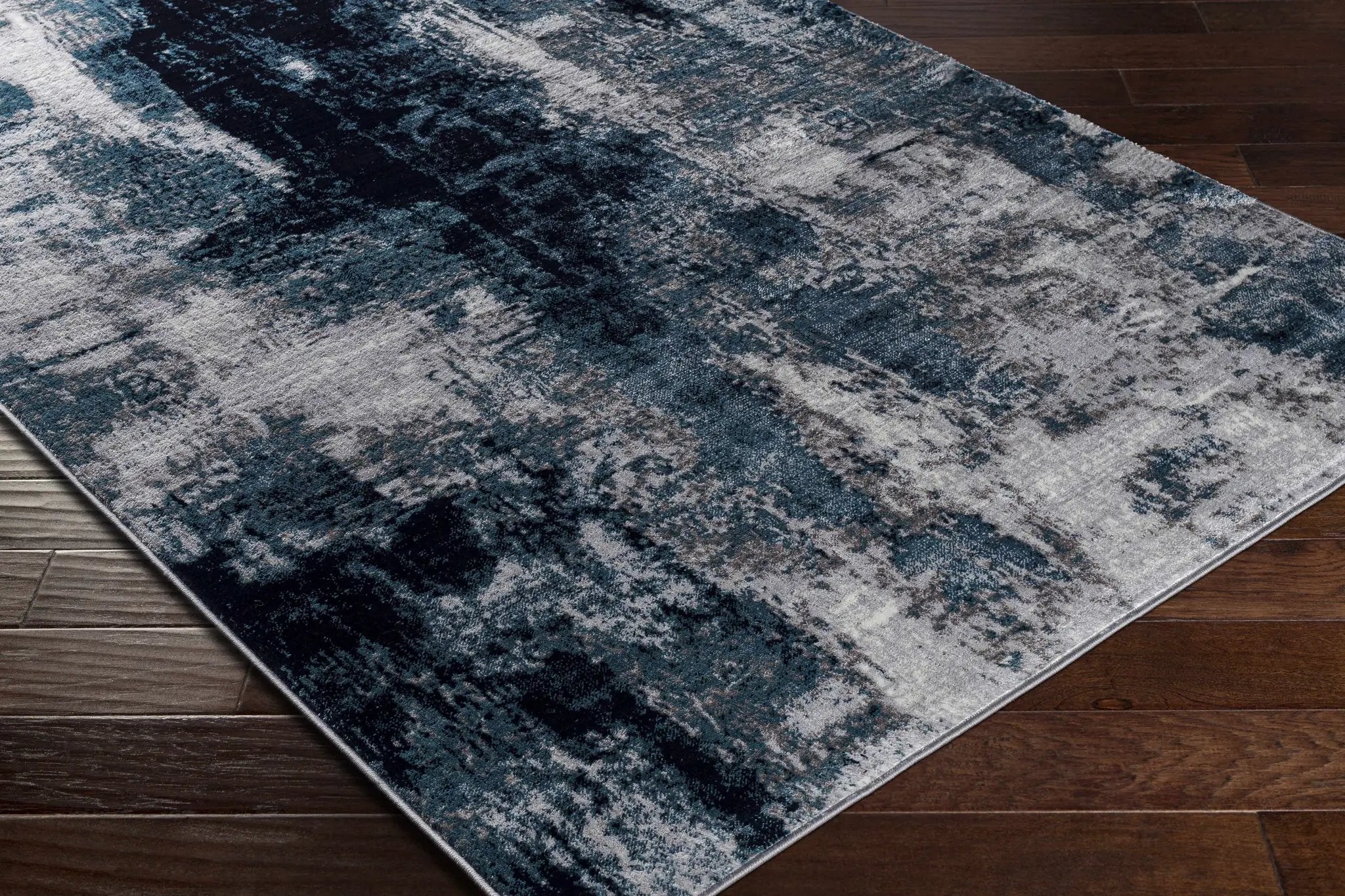 Apas Abstract Blue Area Rug by Boutique Rugs