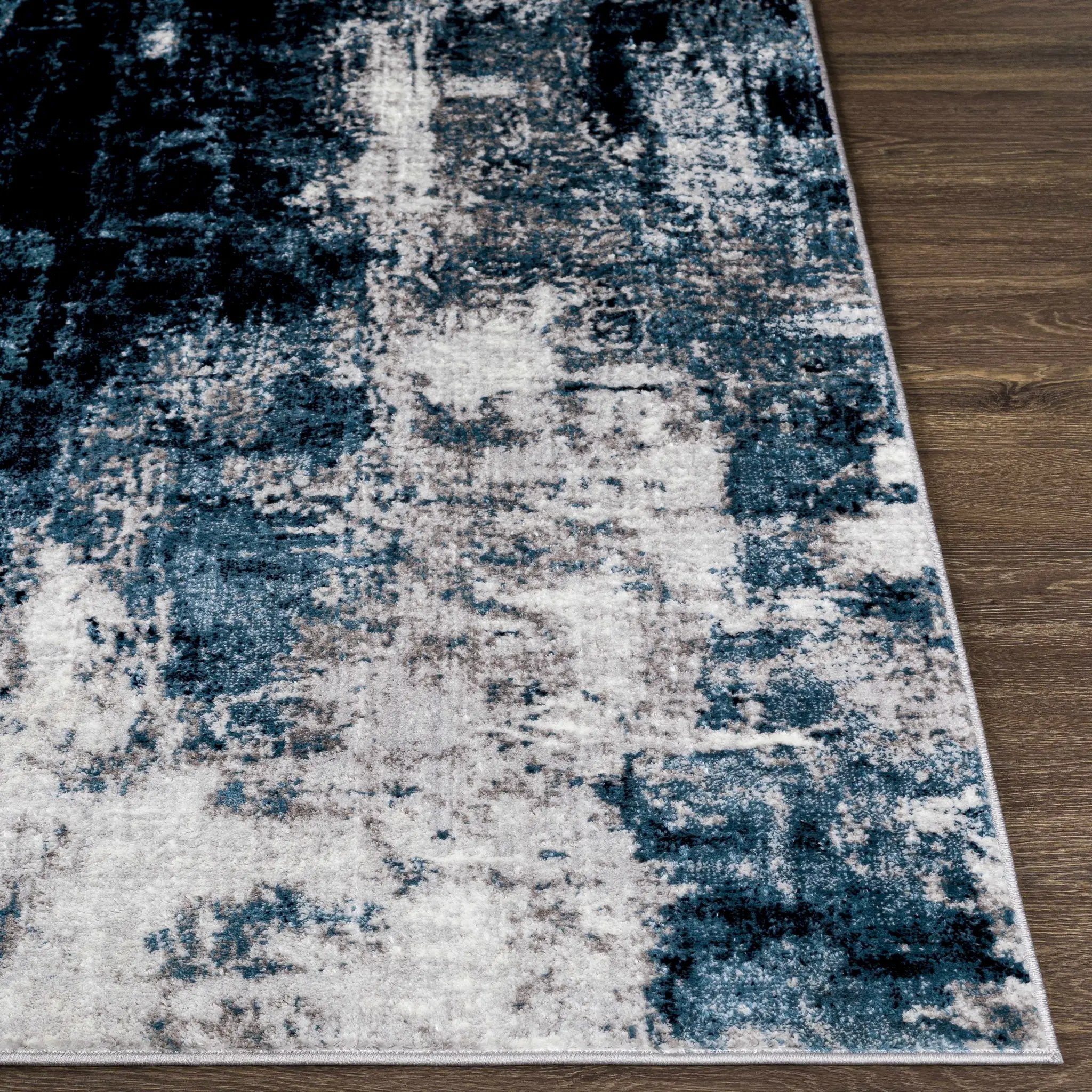 Apas Abstract Blue Area Rug by Boutique Rugs