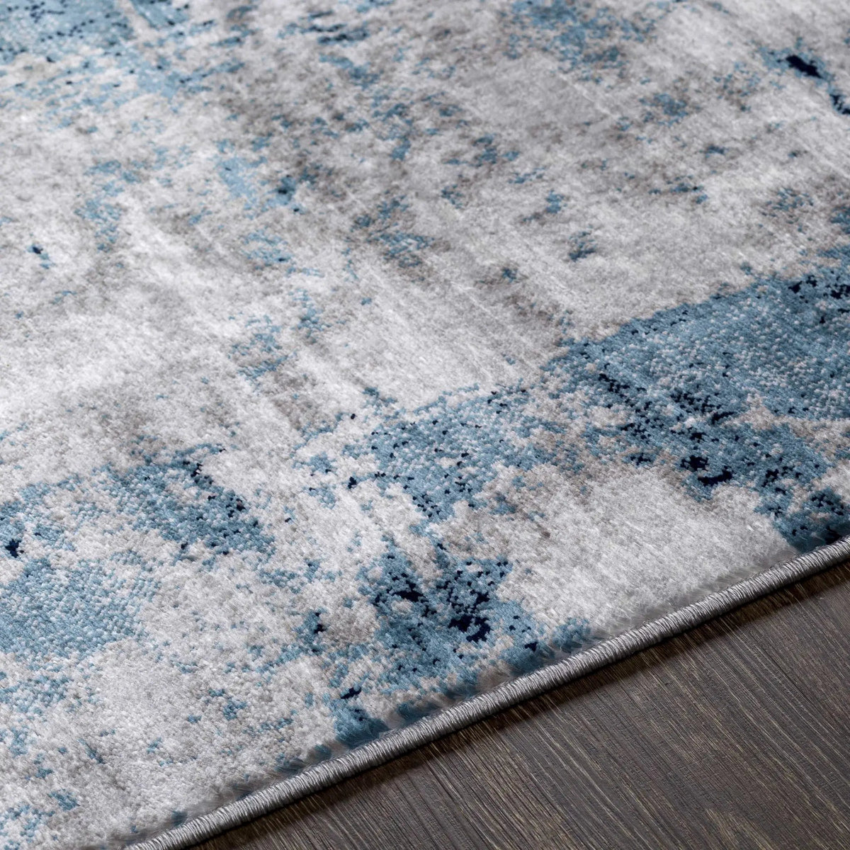 Apas Abstract Blue Area Rug, photo 5 of 9