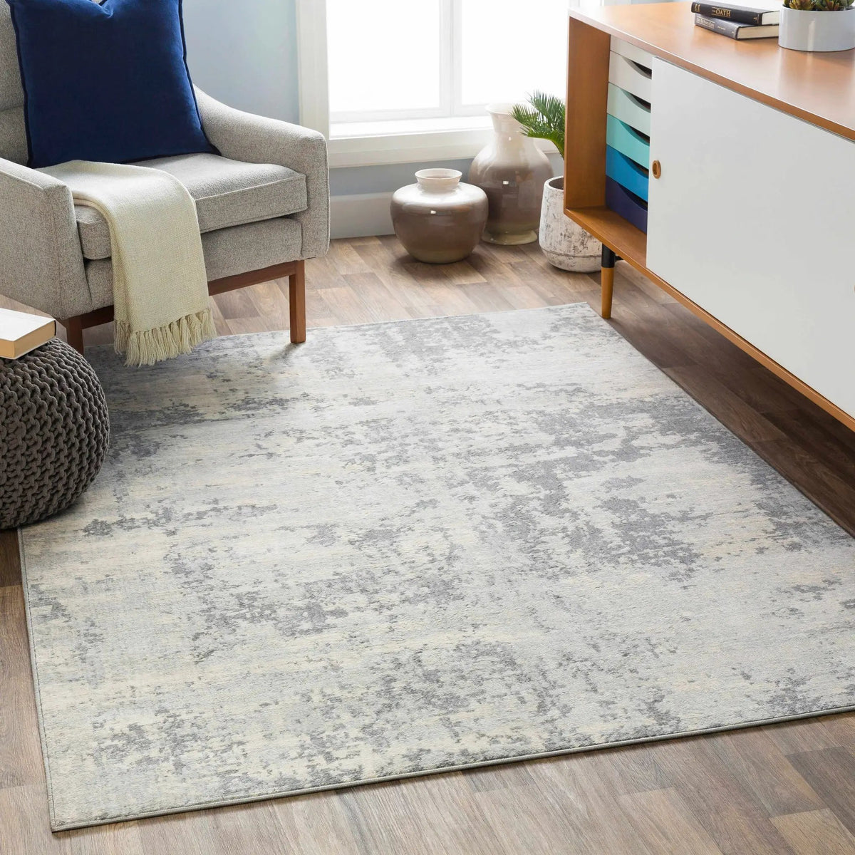 Apison Area Rug, installed in a room
