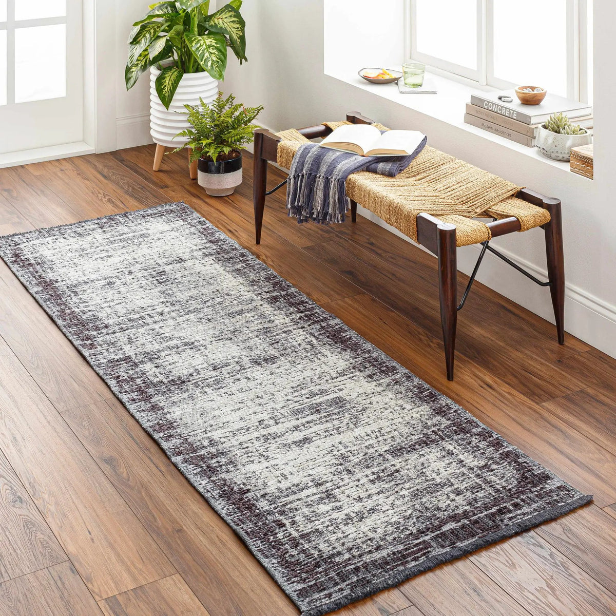 Binh Gray Area Rug - Clearance, installed in a room 2