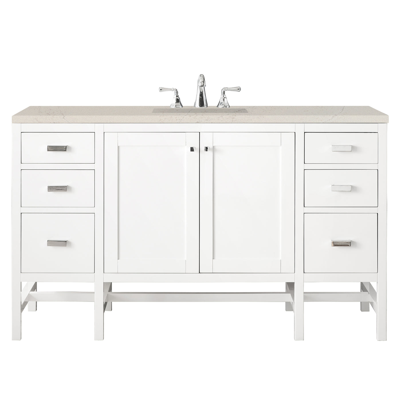 James Martin Addison 60" Single Bathroom Vanity, Glossy White, view 34
