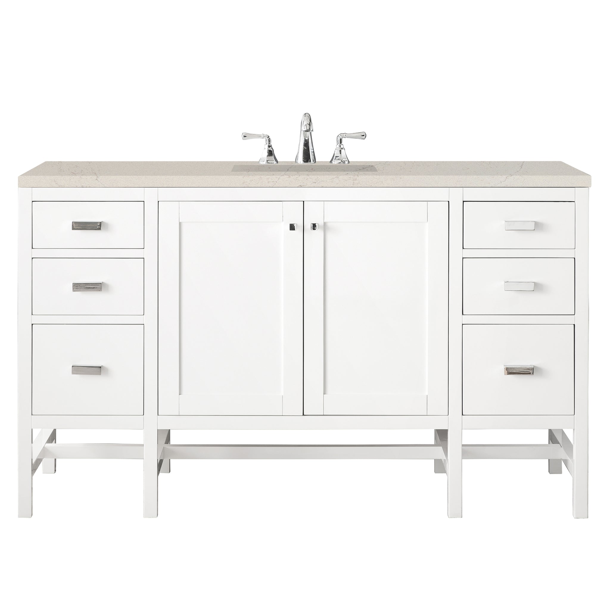 James Martin Addison 60" Single Bathroom Vanity, Glossy White, view 34