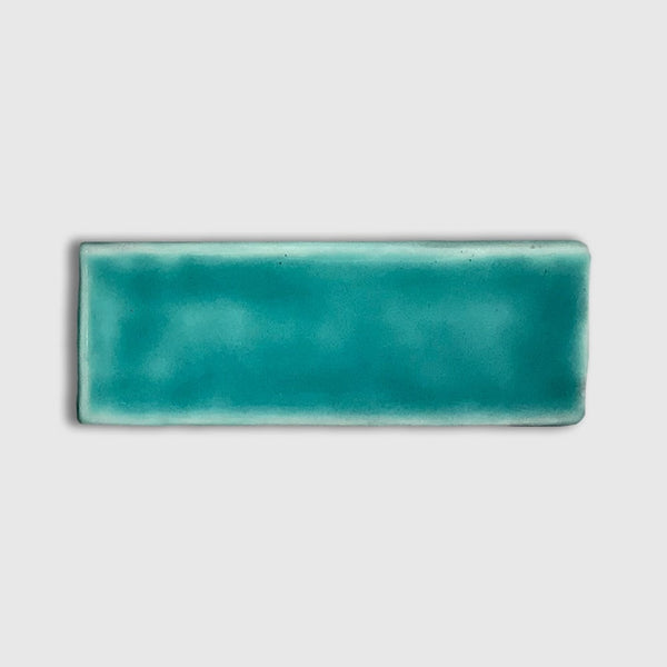 Aqua Glazed Ceramic Tiles 2x6