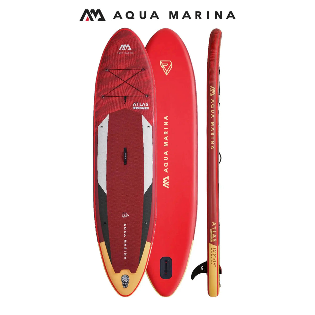 Aqua Marina Atlas 12FT All-Around Inflatable Paddleboard [BT-21ATP] (SAK57569) by SAKSBY WHOLESALE