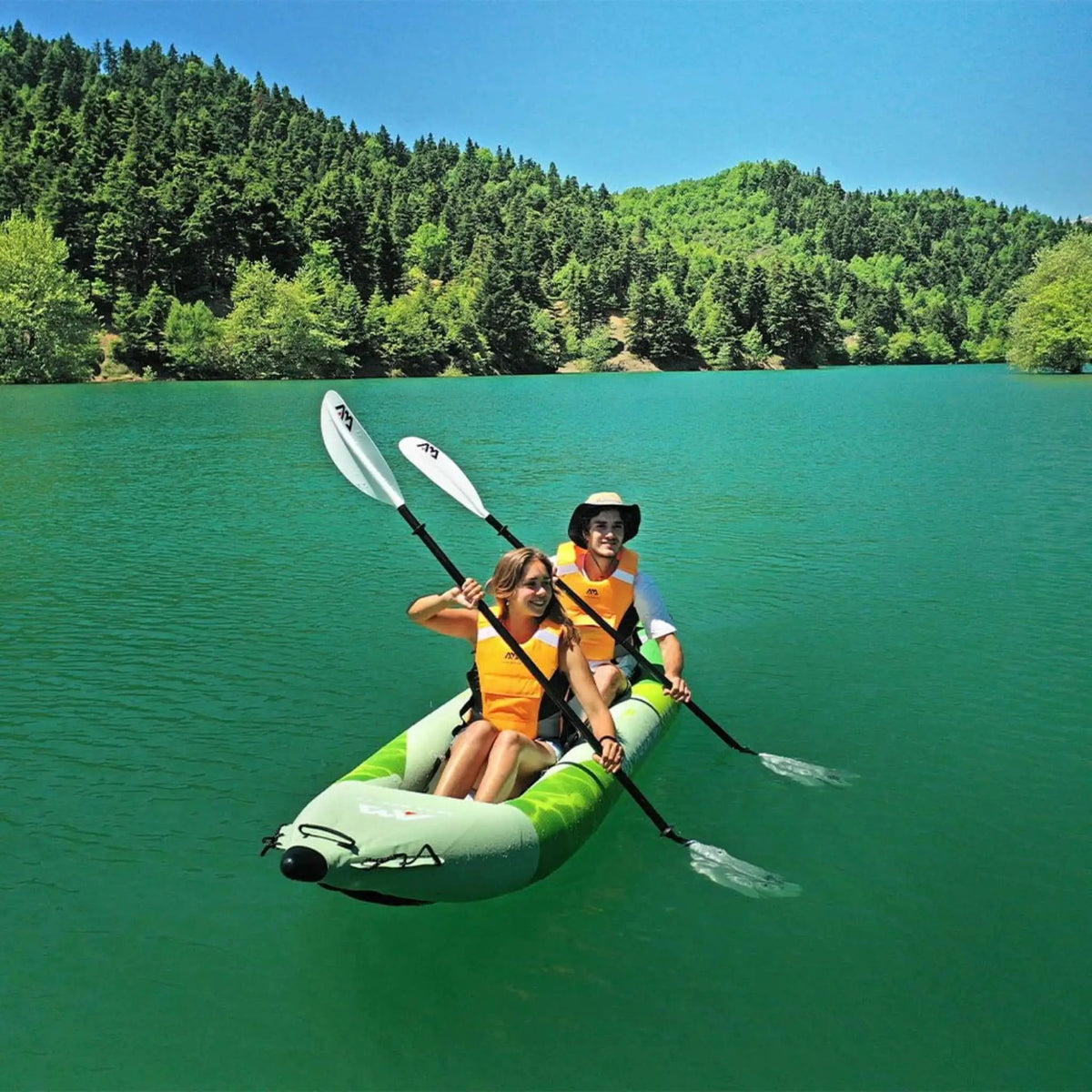Aqua Marina Betta 14FT 2-Person Inflatable Recreational Kayak With Paddles [BE-412] (SAK01375) by SAKSBY WHOLESALE