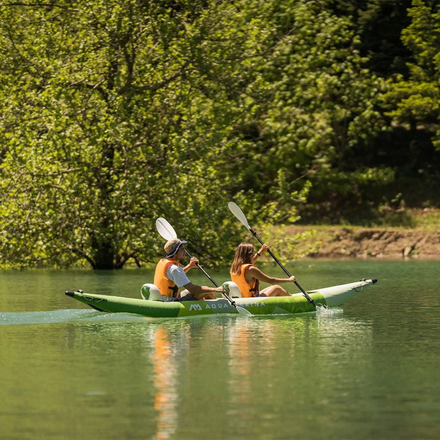 Aqua Marina Betta 14FT 2-Person Inflatable Recreational Kayak With Paddles [BE-412] (SAK01375) by SAKSBY WHOLESALE