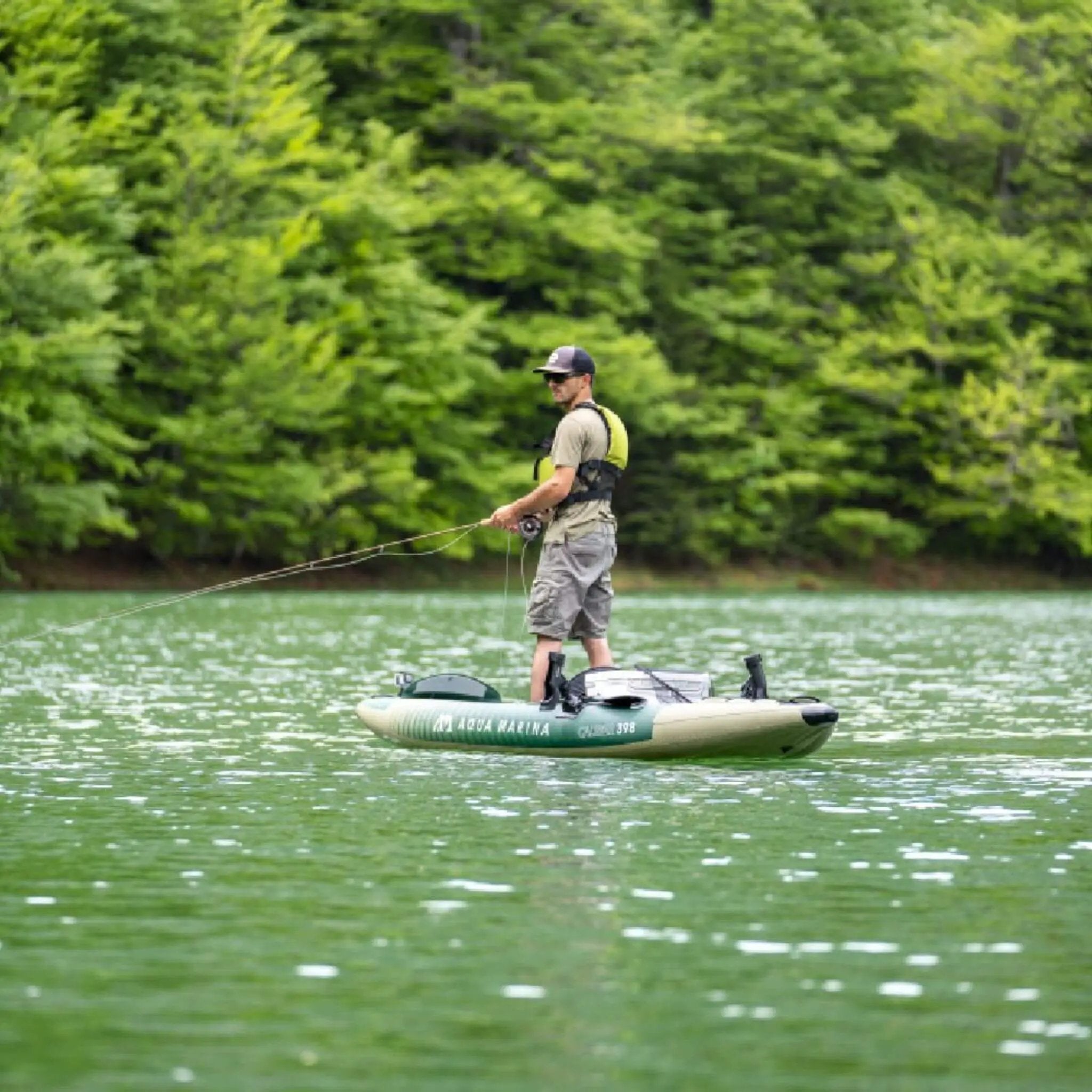 Aqua Marina Caliber 13FT Angling Kayak With Foldable Fishing Seat [Paddle Excluded] [CA-398] (SAK23467) by SAKSBY WHOLESALE