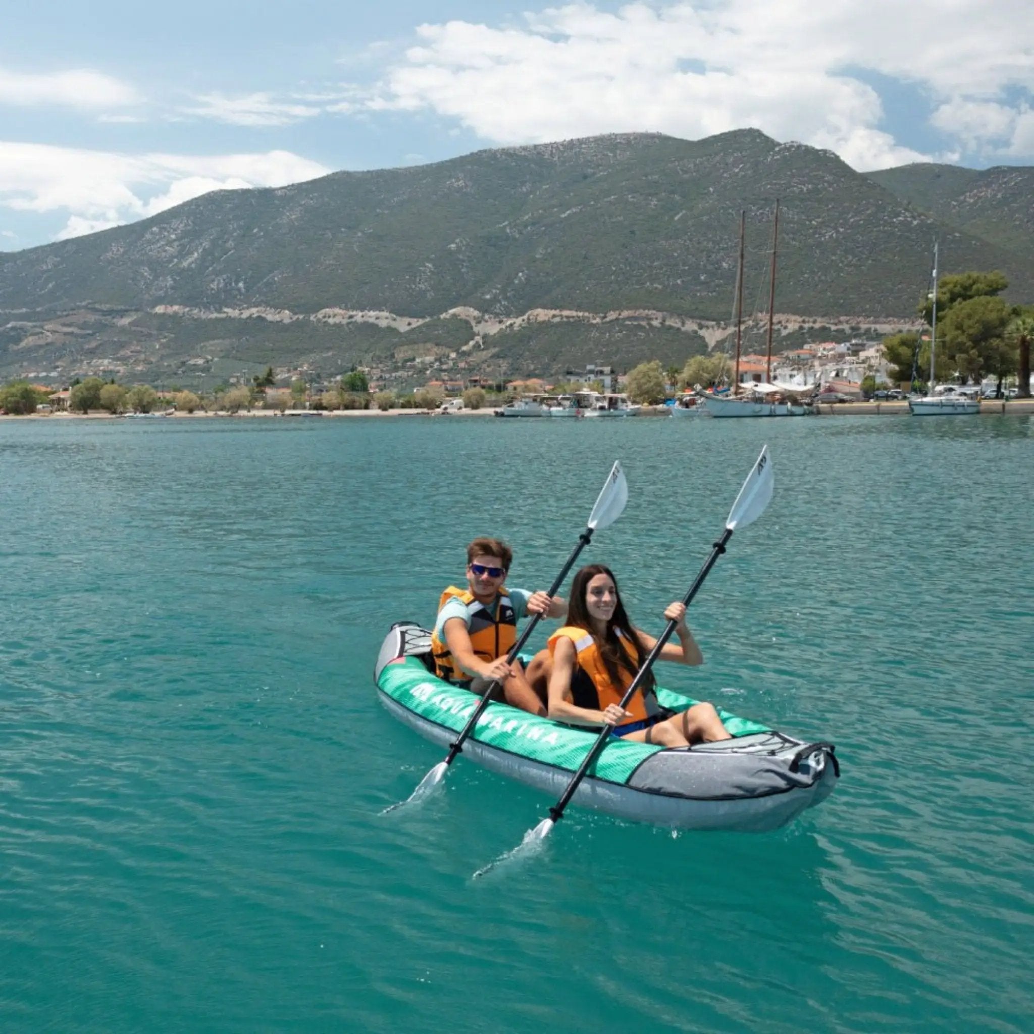 Aqua Marina Laxo 320 2-Person 10FT Recreational Kayak With High-Back Seat And Adjustable Cargo Bungee [LA-320] (SAK01396) by SAKSBY WHOLESALE