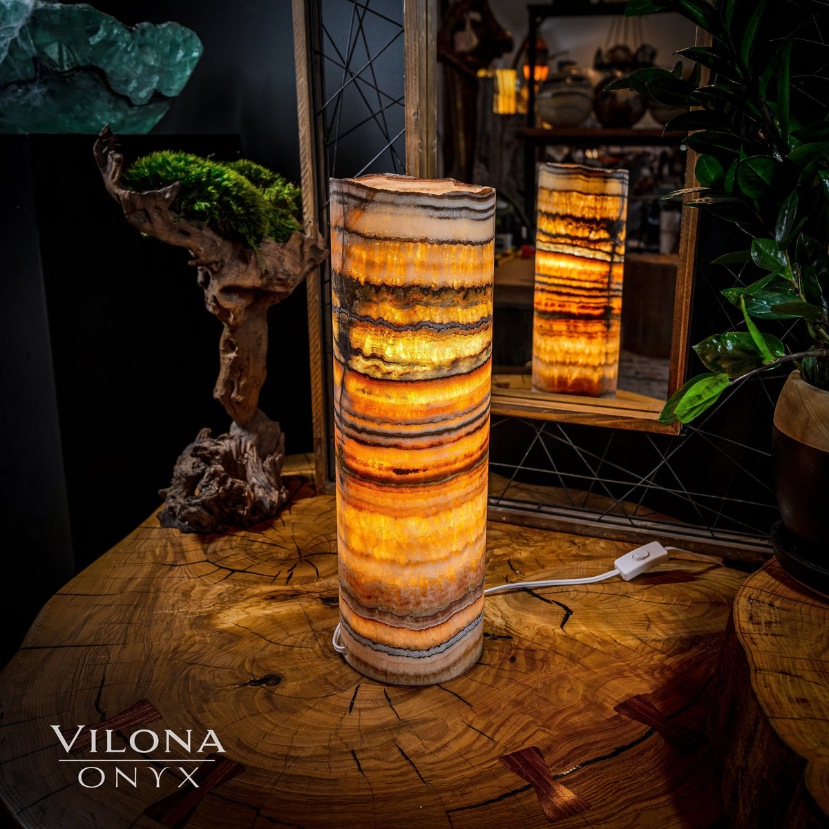 Aqua Onyx Lamp (Table Lamp #19), photo 3 of 4