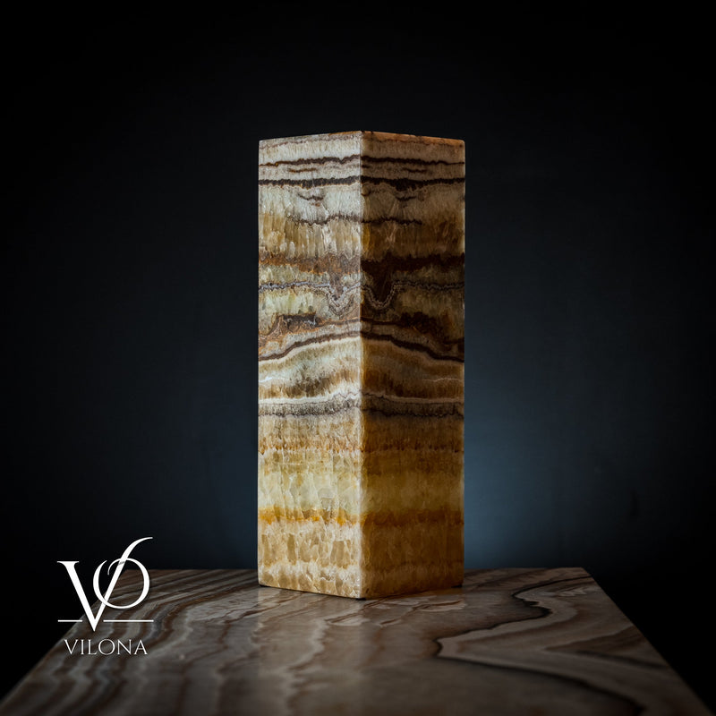 Aqua Onyx Square Table Lamp (Small #64), photo 2 of 5