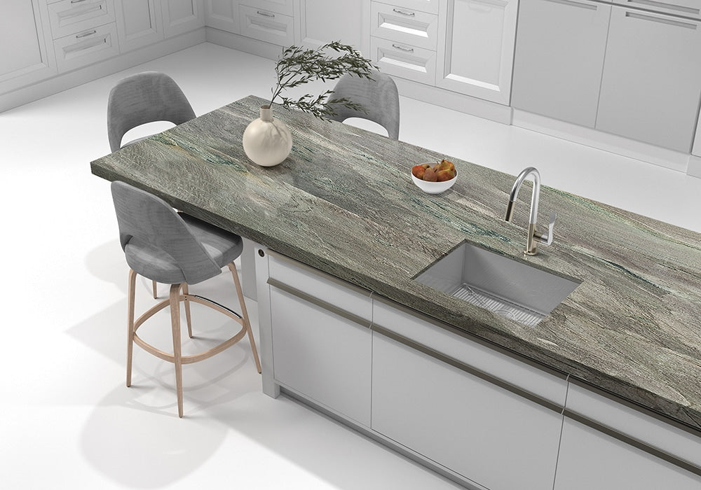 Aquarella Macauba Polished Quartzite Slab Random room scene 4