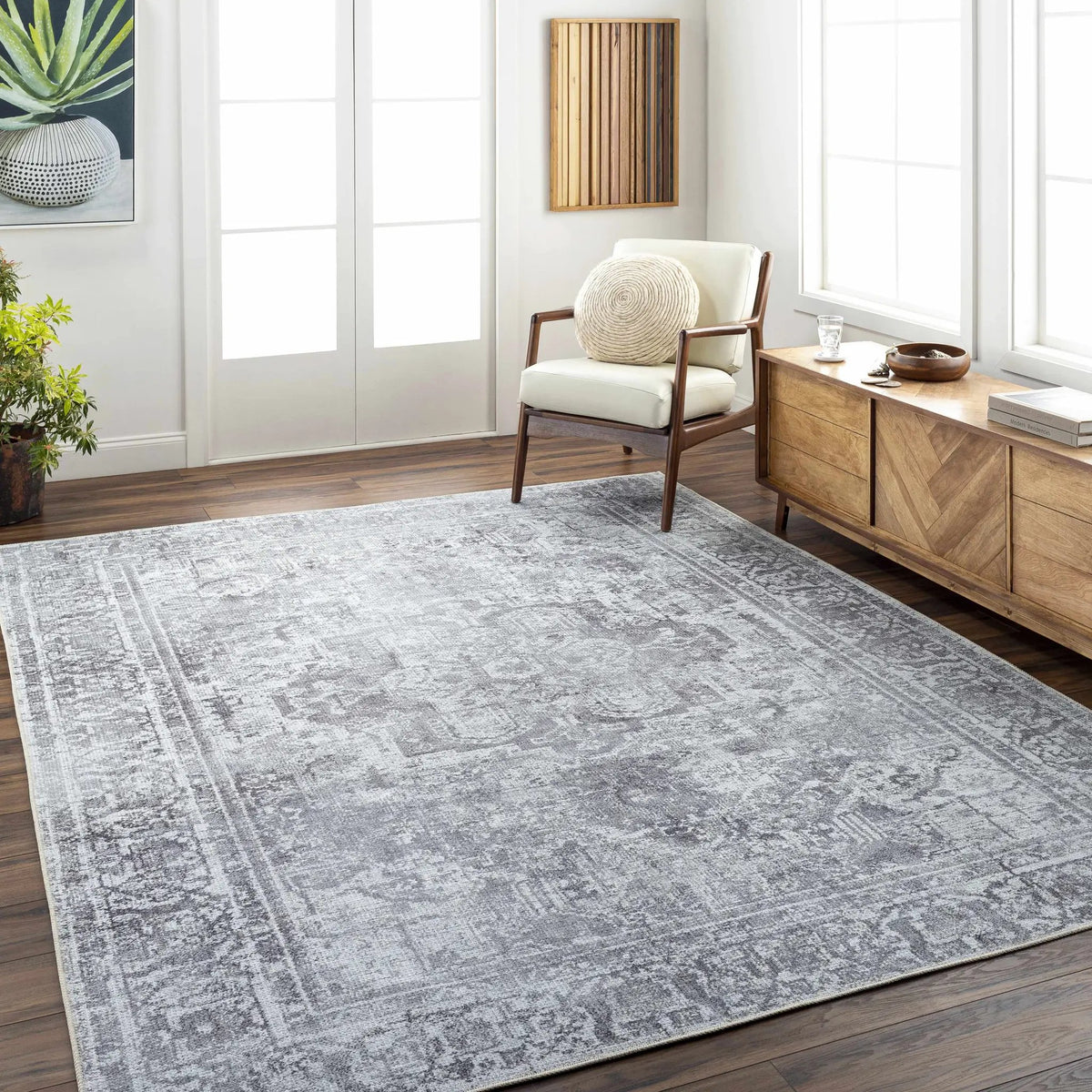 Aquino Washable Area Rug - Clearance, installed in a room 4