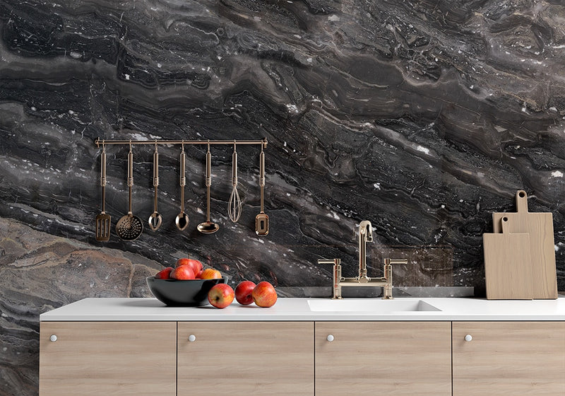 Arabescato Orobico Polished Marble Slab Random 1 1/4 room scene 2