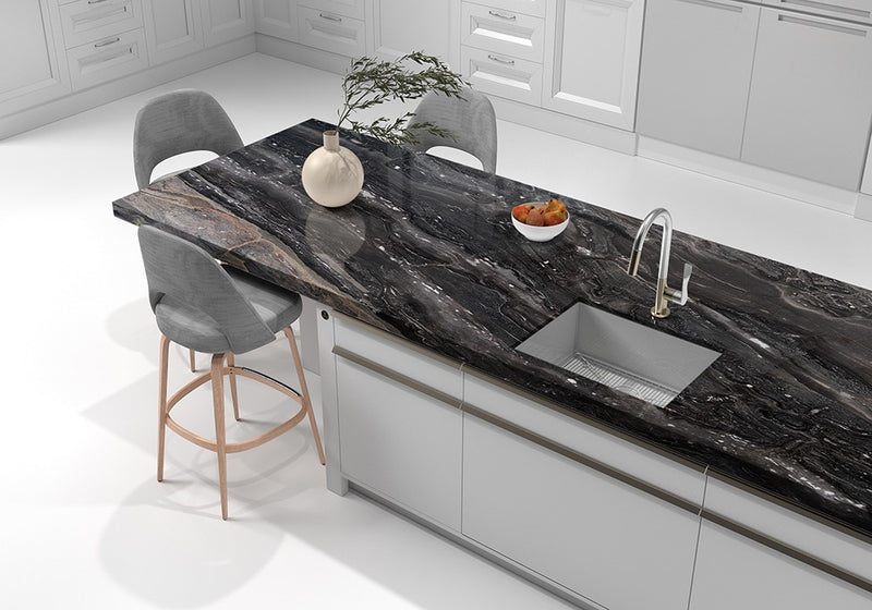 Arabescato Orobico Polished Marble Slab Random 1 1/4 room scene 4