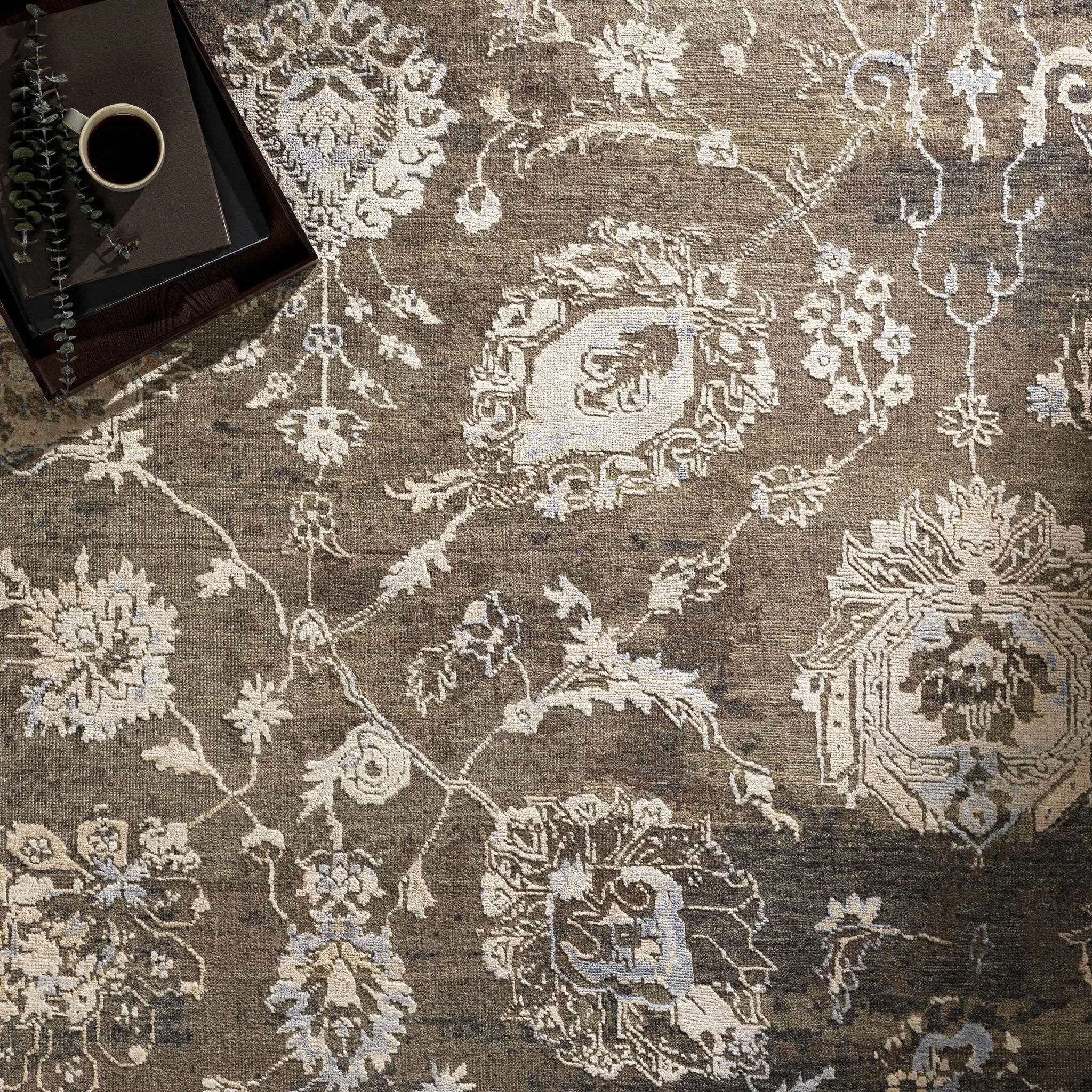 Aramawayan Premium Hand Knotted Wool Area Rug - Clearance by Boutique Rugs
