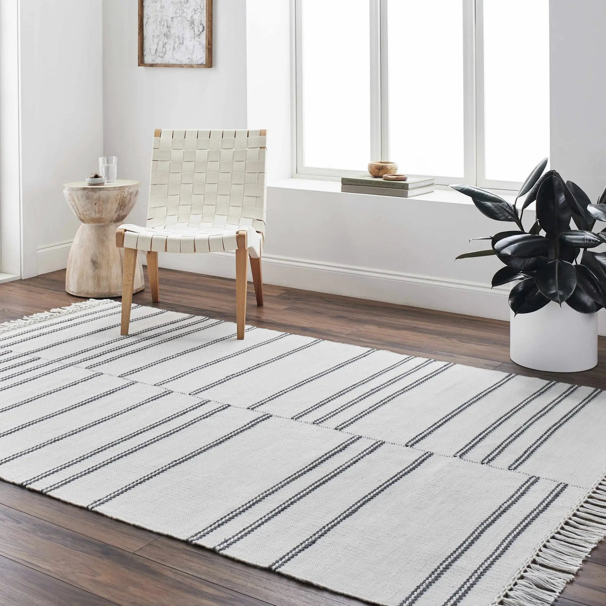 Aras Area Rug - Clearance, installed in a room