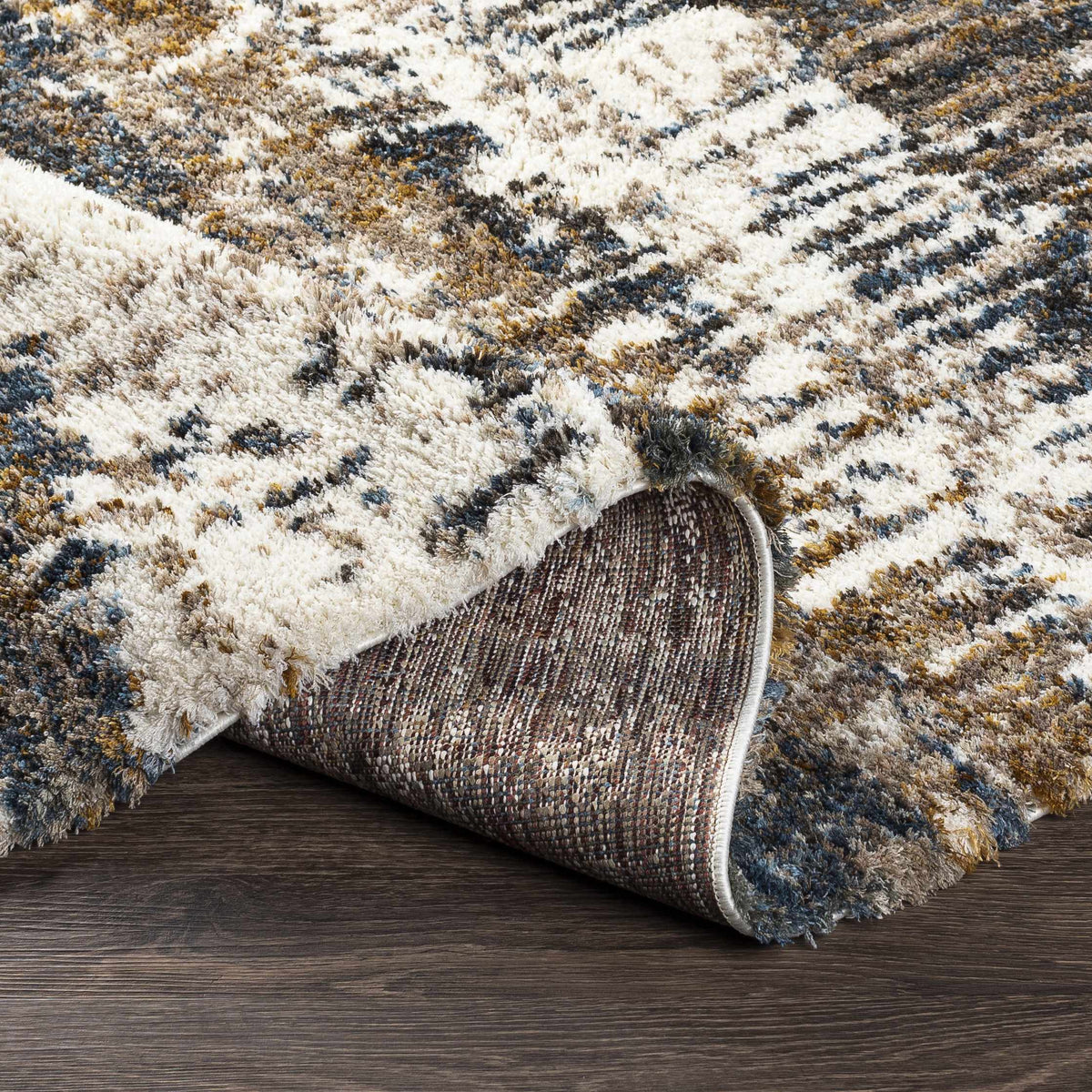 Arboles Abstract Lined Plush Area Rug, photo 5 of 8