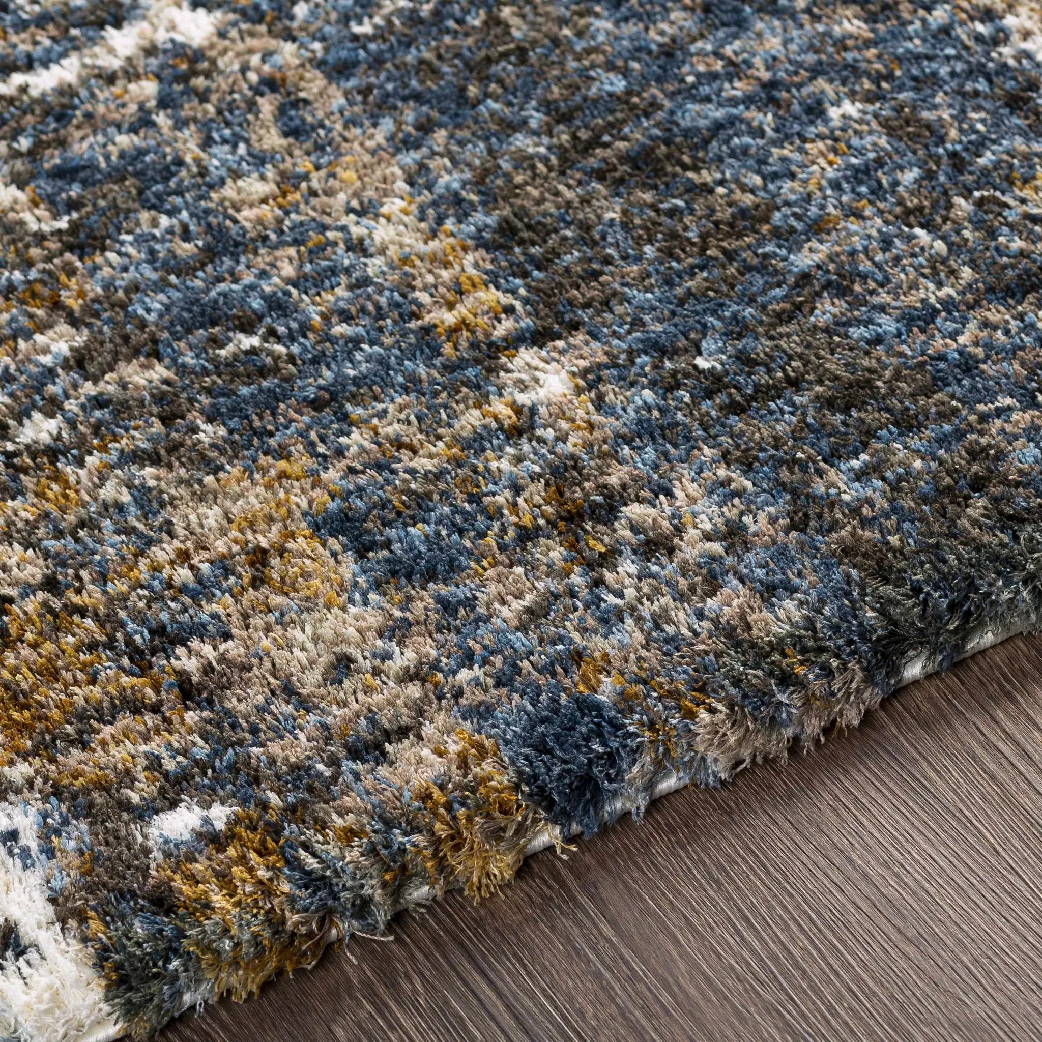 Arboles Abstract Lined Plush Area Rug by Boutique Rugs