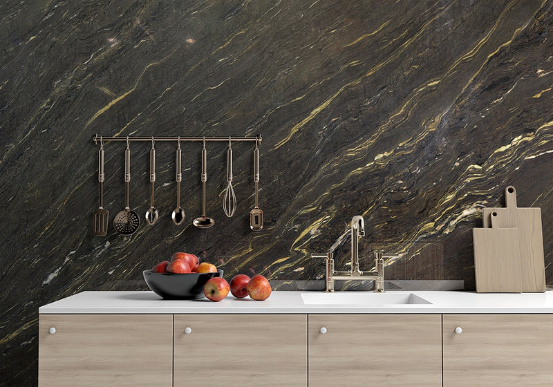 Arcadia Polished Marble Slab Random room scene 2