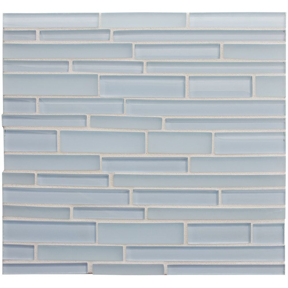 Aria Gloss/Matte Interlocking Slides Glass Mosaics 12x12 Glass Gloss/Matte 12x12 Mosaics