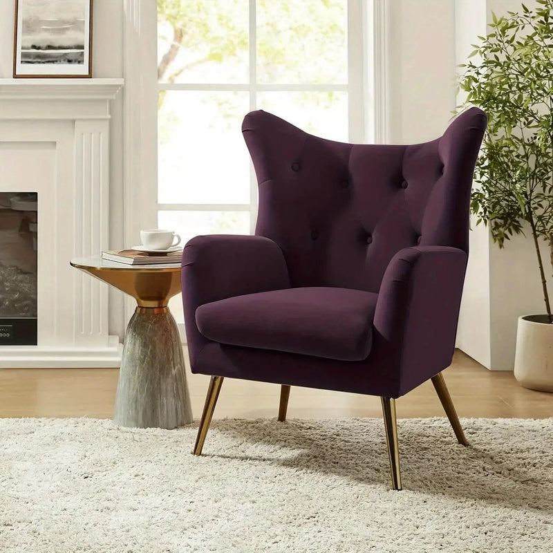 Arm Chair - Luxurious Velvet Blue by House Of Avana