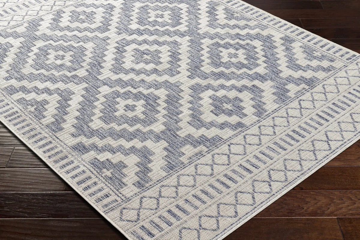 Kabala Dark Blue Outdoor Area Rug - Clearance, photo 6 of 8