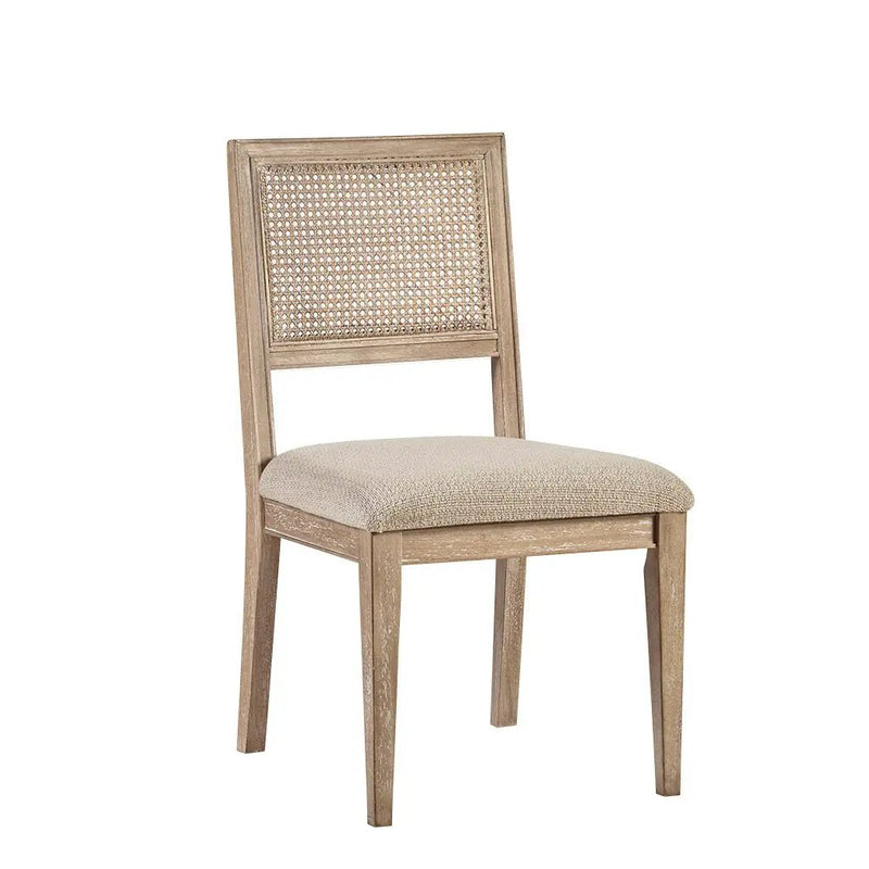 Armless Dining Chair with Cane Back and Tapered Wood Legs - Set of 2 by HouseOfZazla
