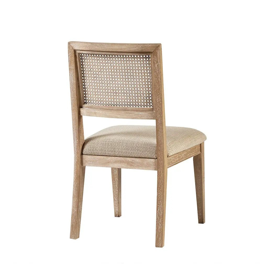 Armless Dining Chair with Cane Back and Tapered Wood Legs - Set of 2 by HouseOfZazla