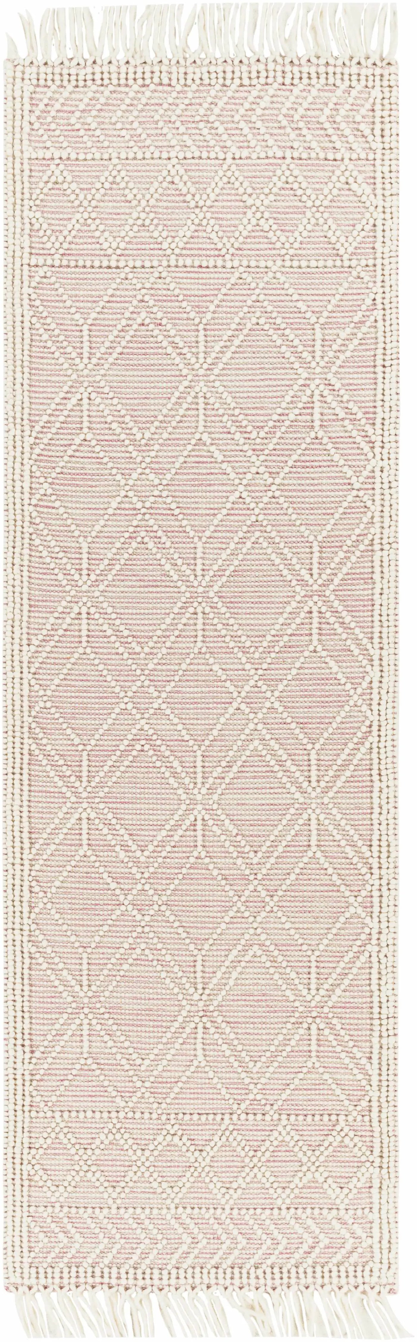 Ramsbury Soft Pink Wool Rug - Clearance by Boutique Rugs
