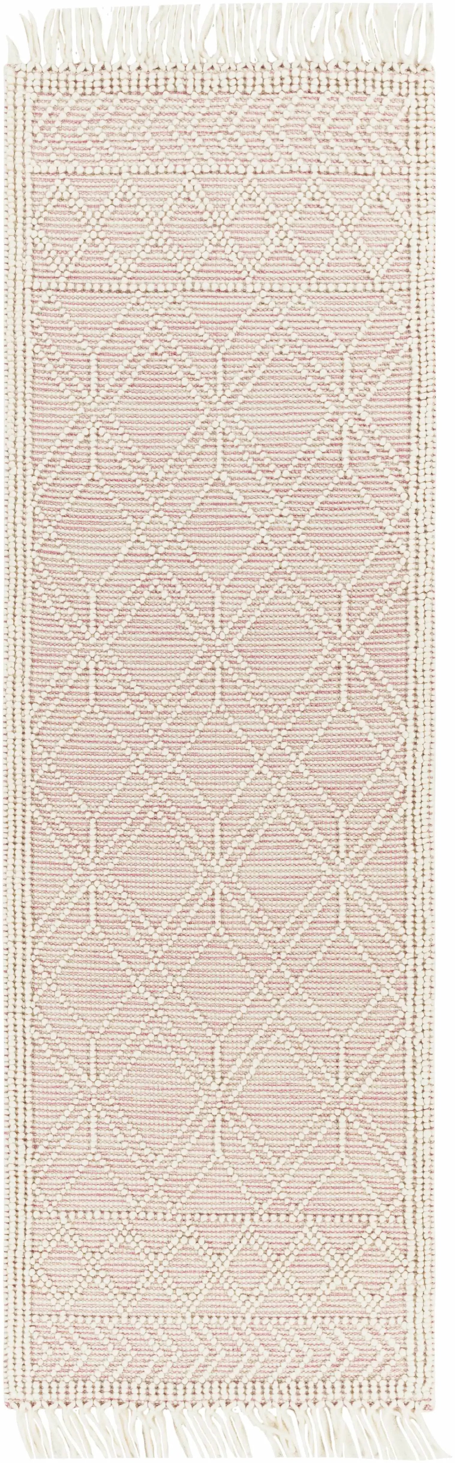 Ramsbury Soft Pink Wool Rug - Clearance by Boutique Rugs