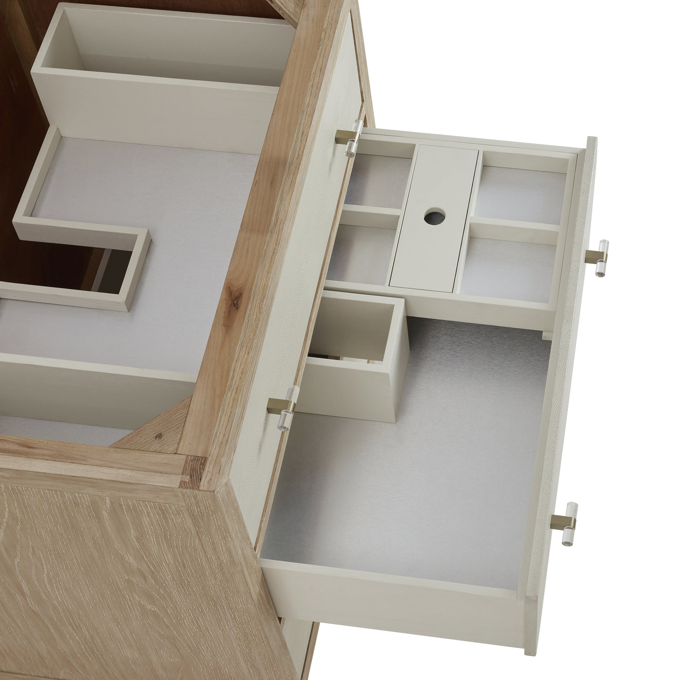 James Martin Celeste 36" Single Bathroom Vanity, Sunwashed Oak with Embossed Shagreen Drawer Fronts, view 14