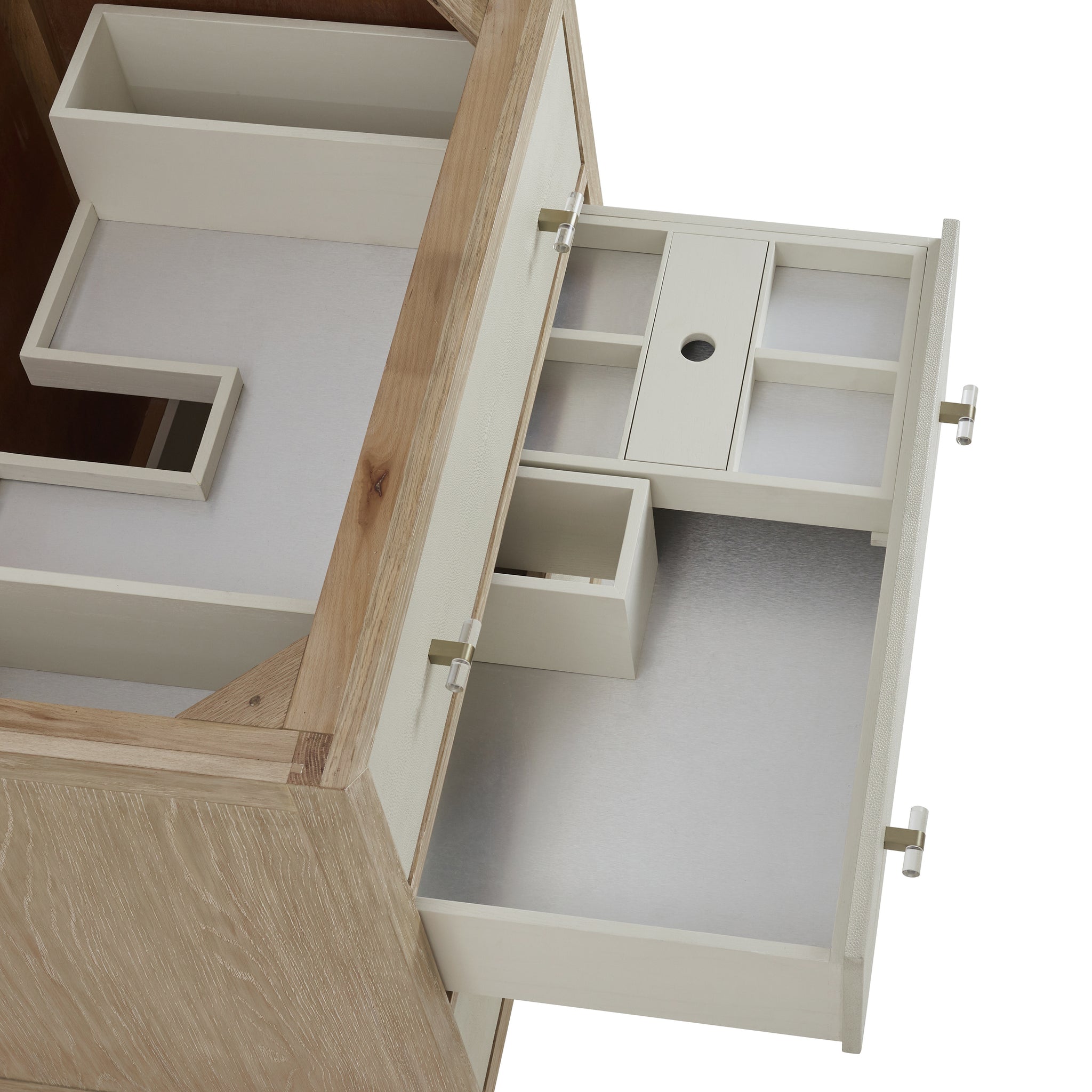 James Martin Celeste 36" Single Bathroom Vanity, Sunwashed Oak with Embossed Shagreen Drawer Fronts, view 14